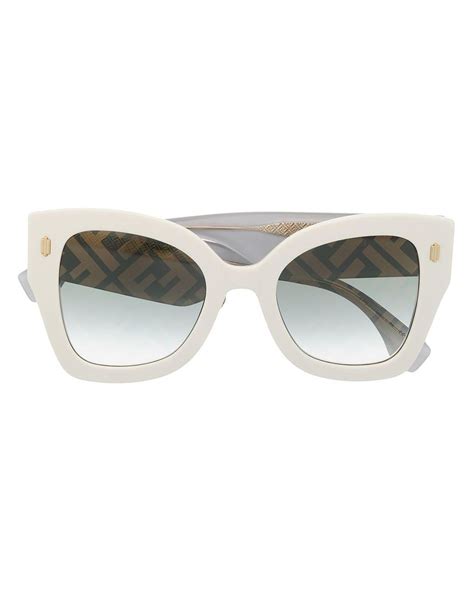 fendi glasses white